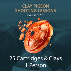 25 Clay Pigeon Shooting Lesson Course of 6 includes ONE FREE