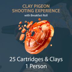 25 Clay Pigeon Shooting Experience 1 Person with Breakfast Roll